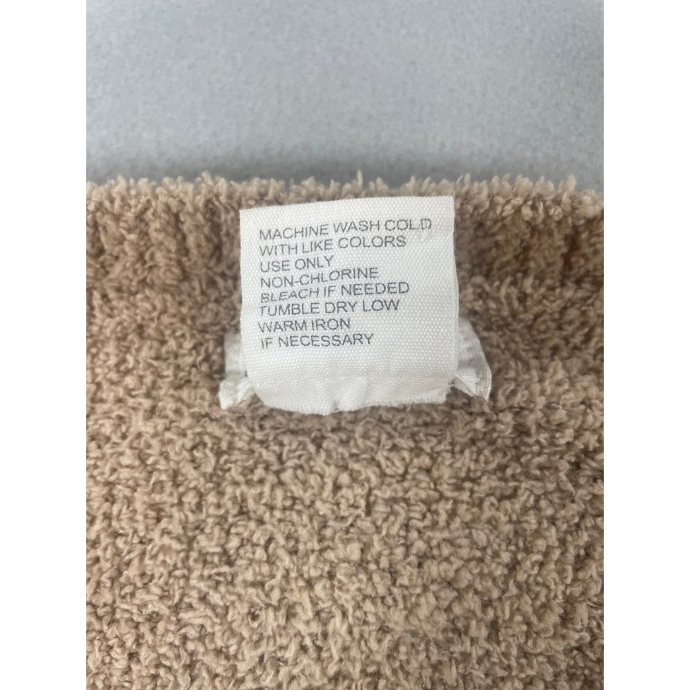 Softies Marshmallow Crew Neck Lounge Sweater Tan Beige Pullover S - Picture 7 of 7
